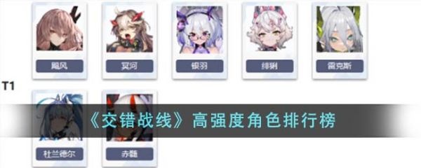 交错战线高强度角色有哪些_交错战线2024高强度角色排行榜解析
